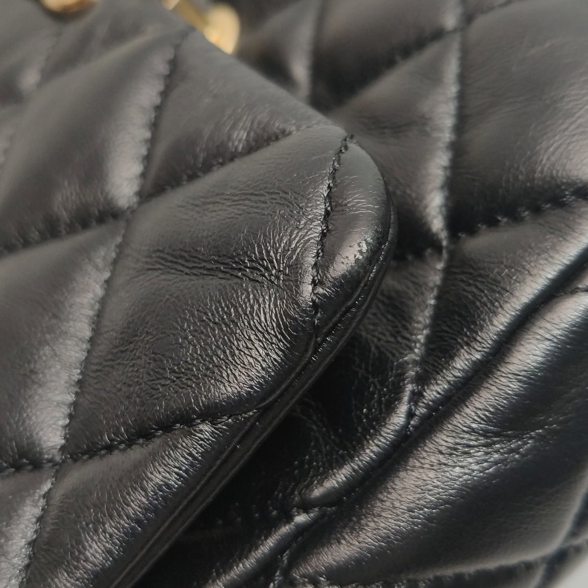 Chanel Small Lacquered Combination Chain Flap Black