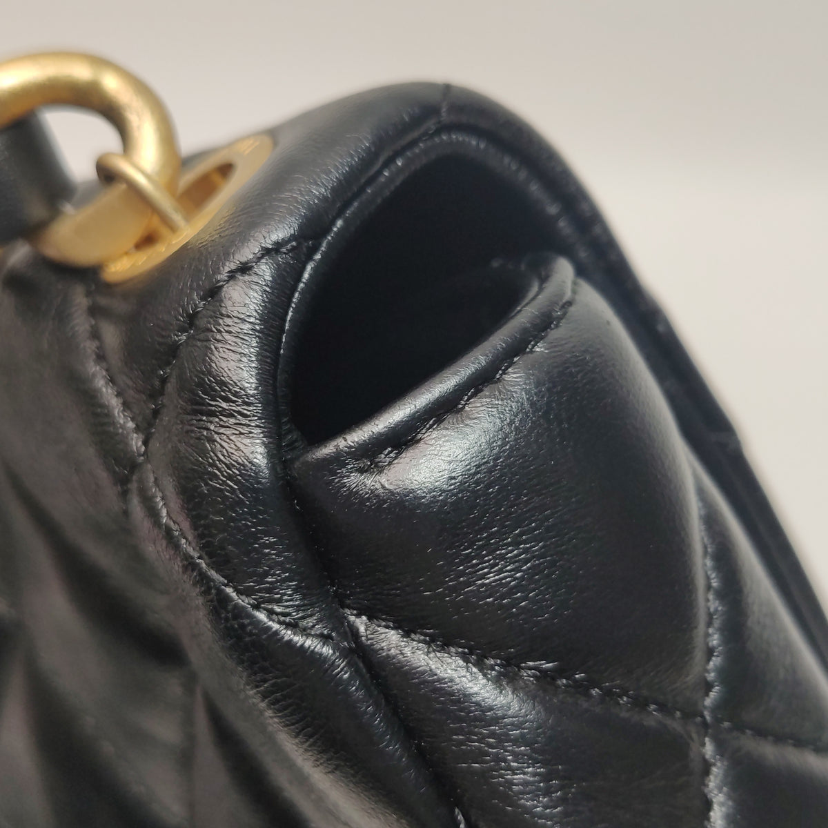 Chanel Small Lacquered Combination Chain Flap Black