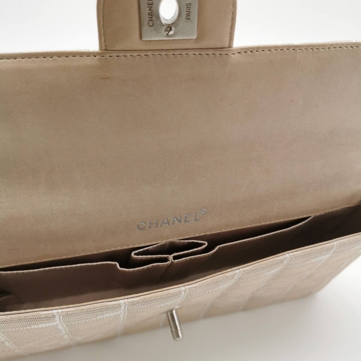 Chanel Travel Line East West Flap Beige