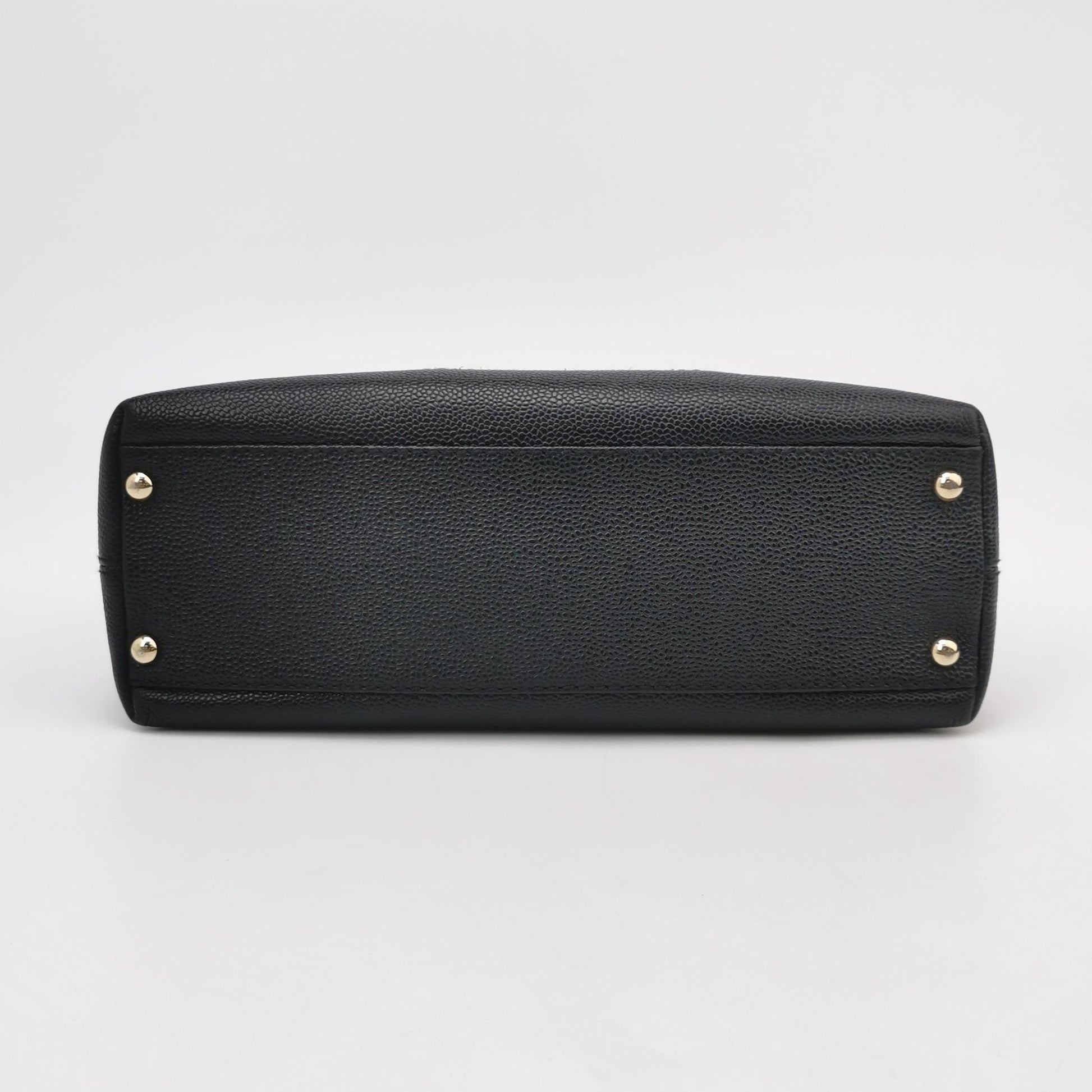 Chanel Wood Chain CC Hobo Black