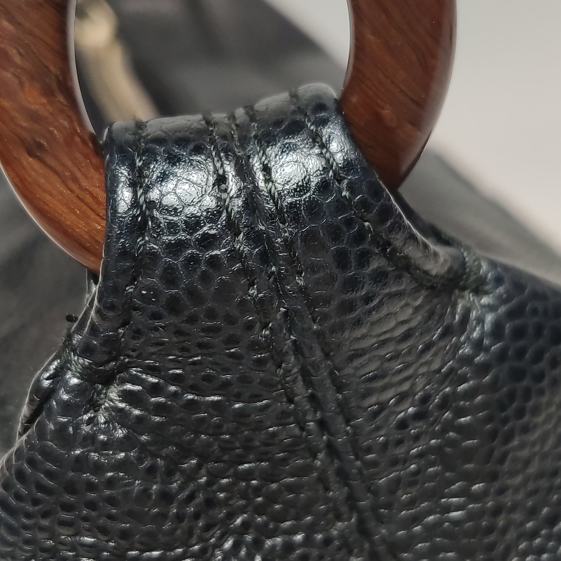 Chanel Wood Chain CC Hobo Black