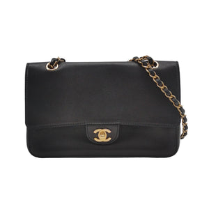 Chanel Pure Classic Double Flap Caviar Black GHW