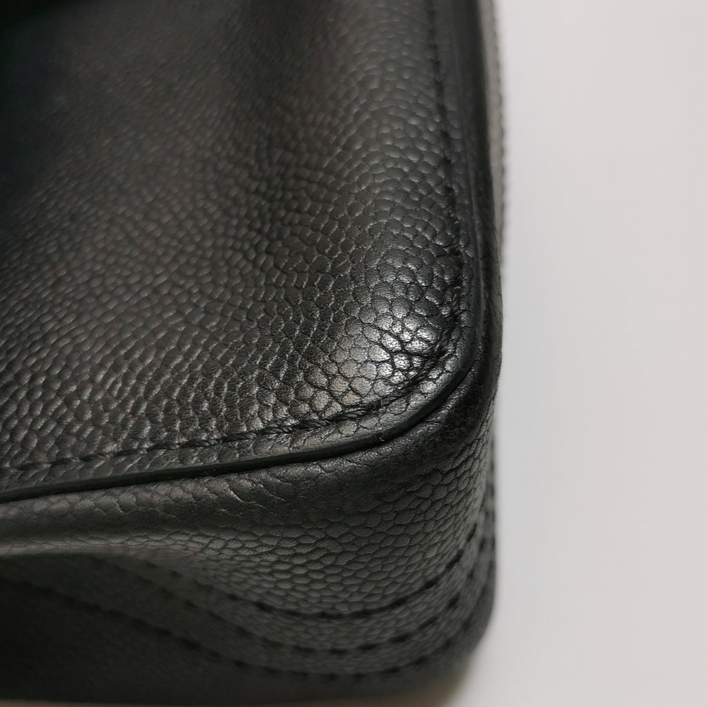 Chanel Pure Classic Double Flap Caviar Black GHW