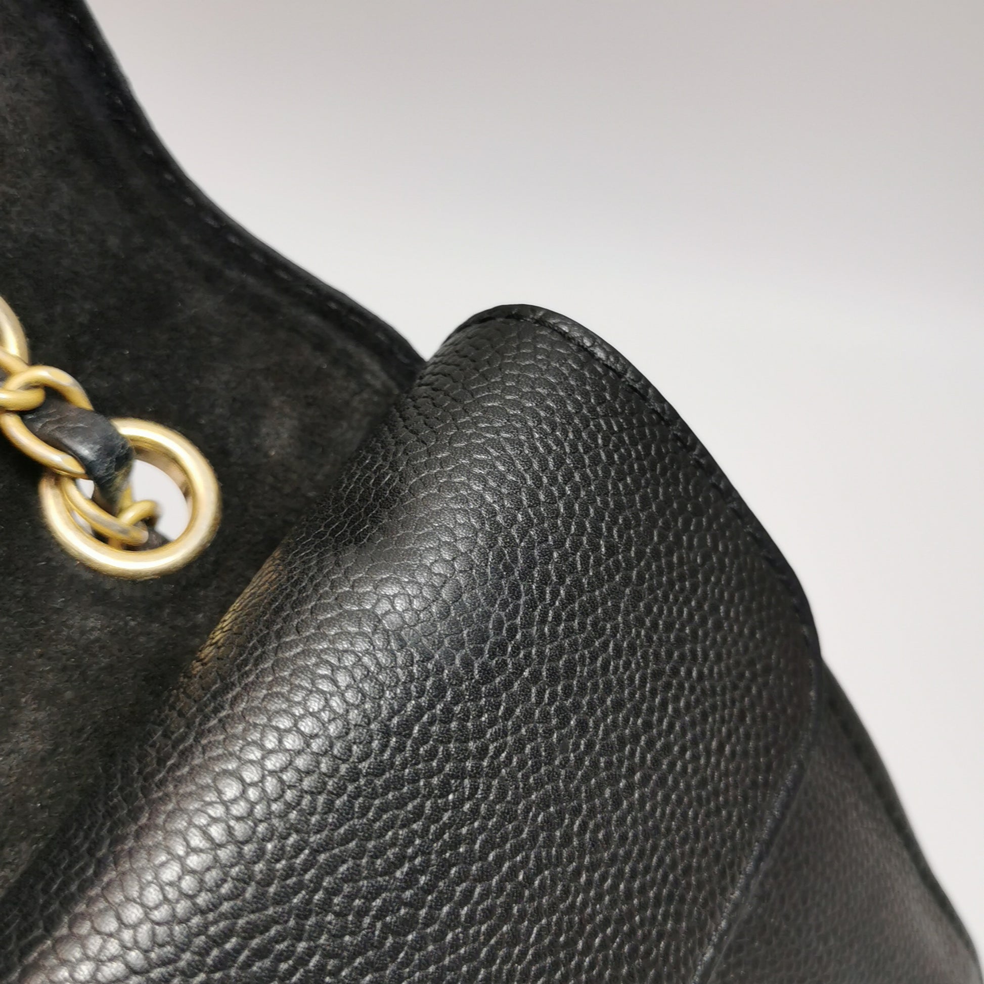 Chanel Pure Classic Double Flap Caviar Black GHW