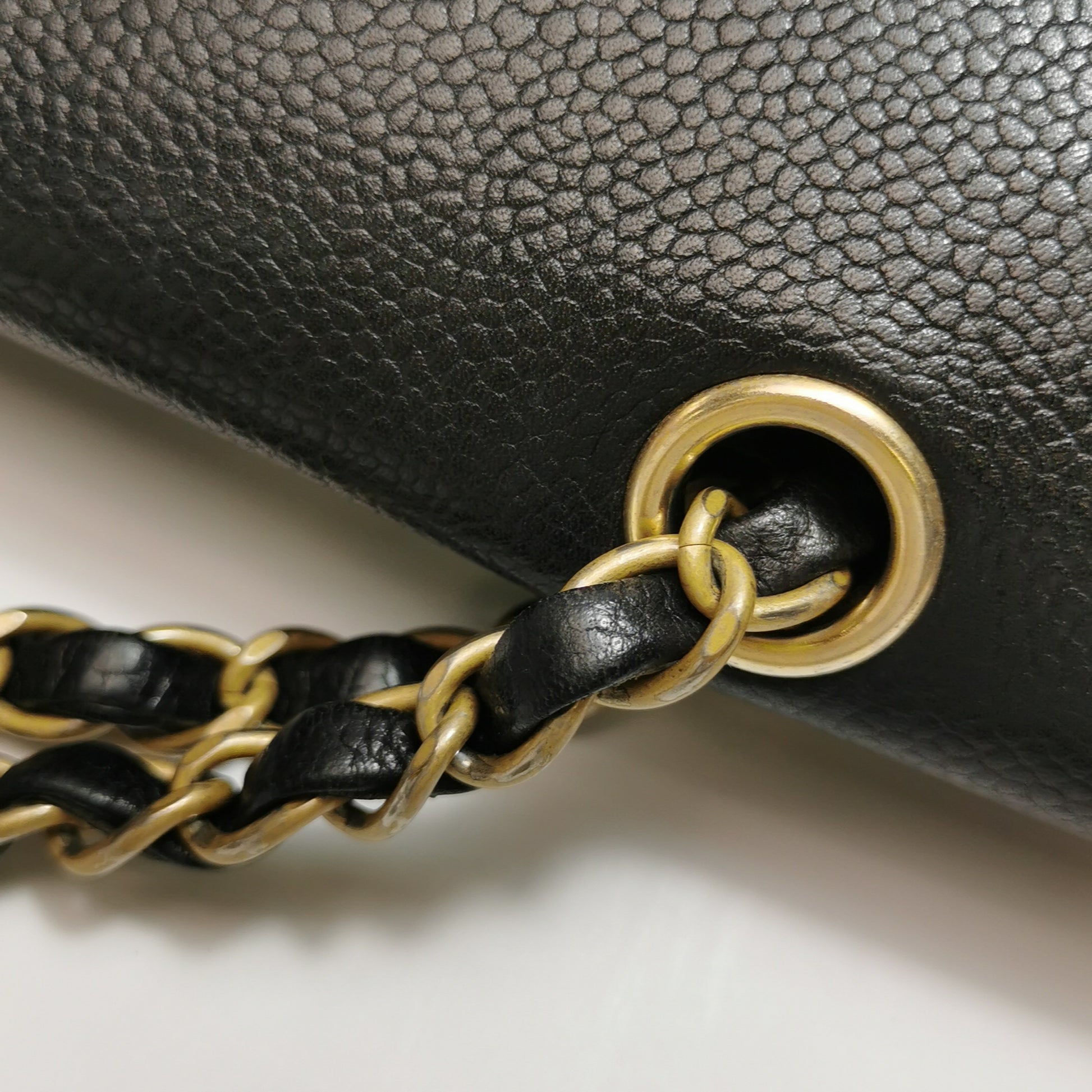 Chanel Pure Classic Double Flap Caviar Black GHW