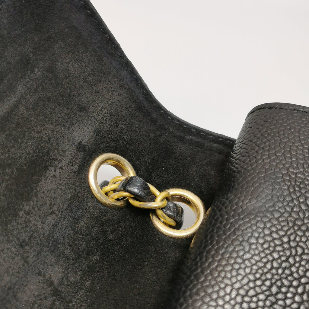 Chanel Pure Classic Double Flap Caviar Black GHW