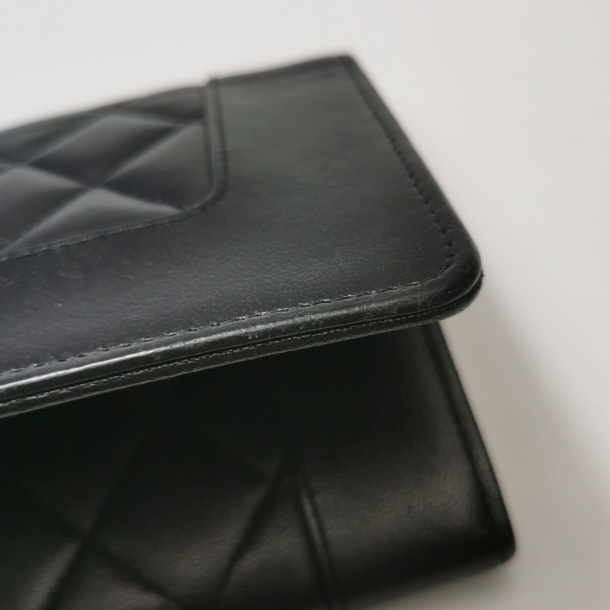 Chanel Quilted Mademoiselle Long Wallet Black
