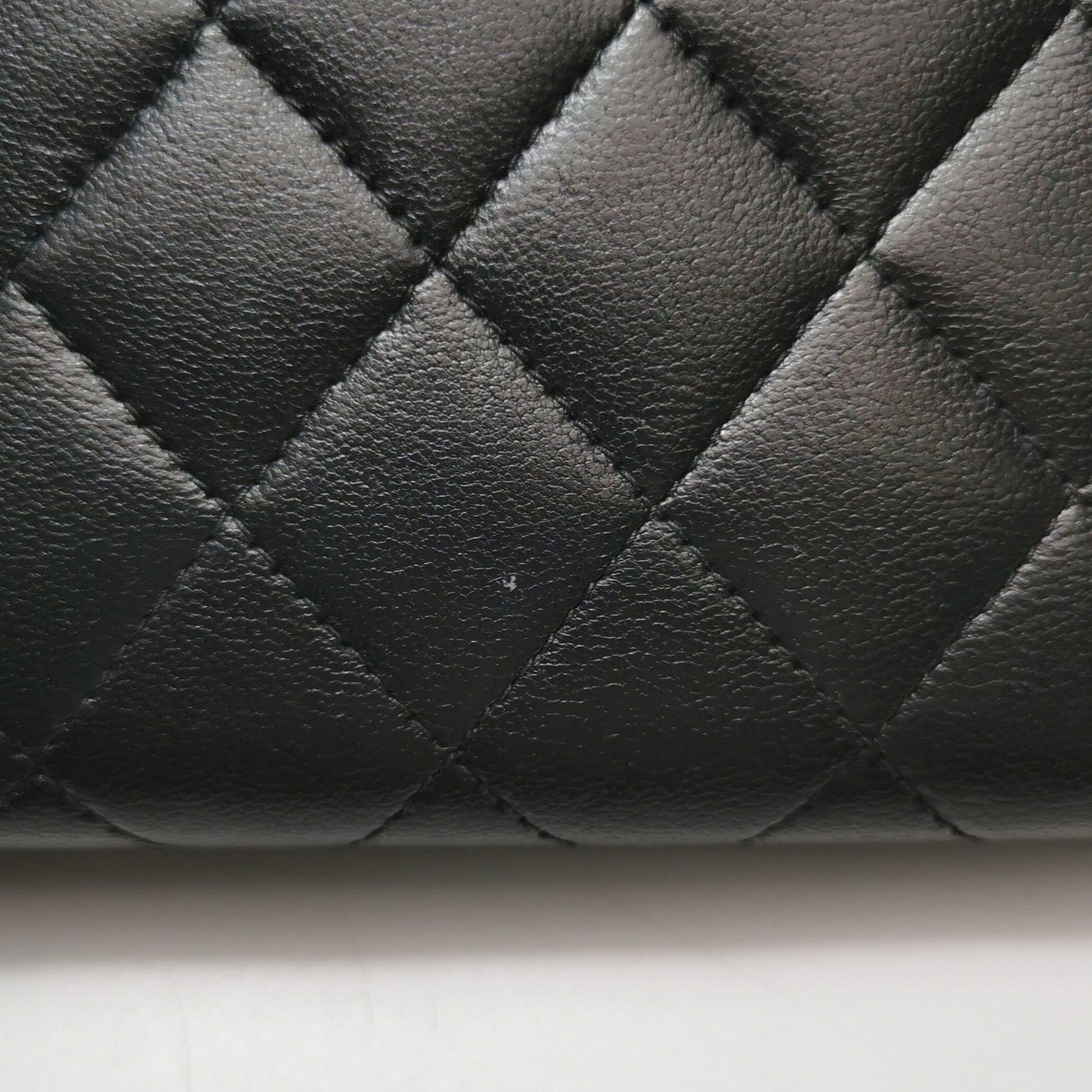 Chanel Quilted Mademoiselle Long Wallet Black