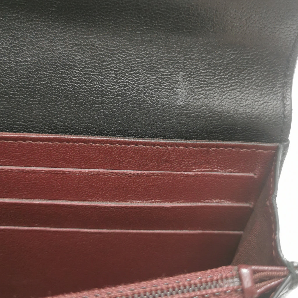 Chanel Quilted Mademoiselle Long Wallet Black