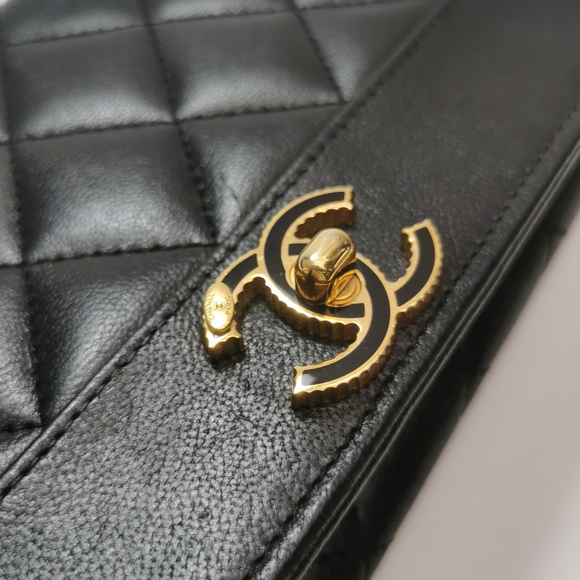 Chanel Quilted Mademoiselle Long Wallet Black