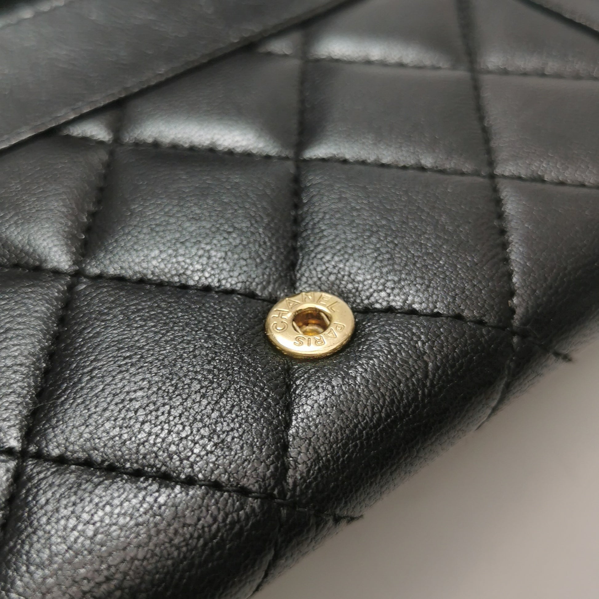 Chanel Quilted Mademoiselle Long Wallet Black