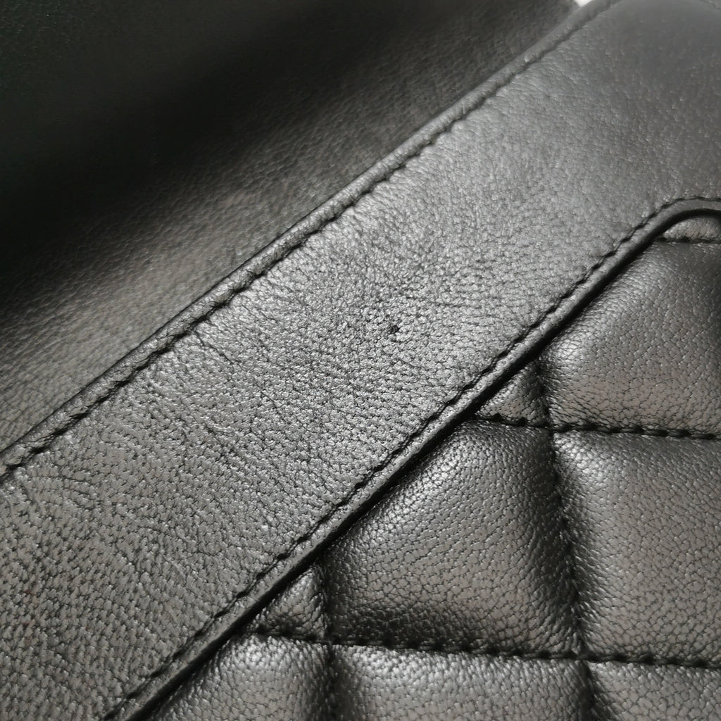 Chanel Quilted Mademoiselle Long Wallet Black