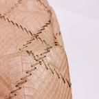 Chanel Ultra Stitch Flap East West Snakeskin Beige