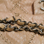 Chanel Ultra Stitch Flap East West Snakeskin Beige