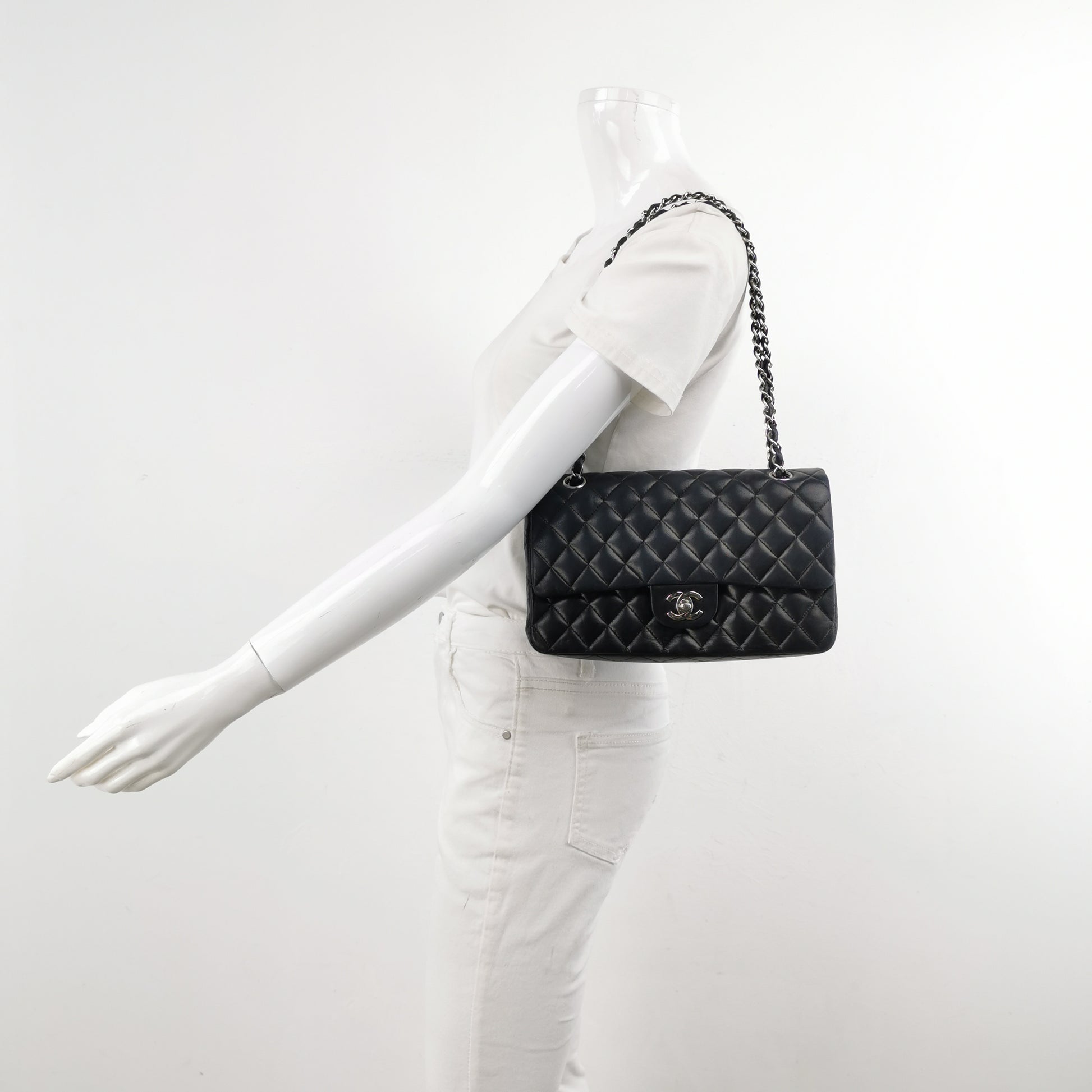 Chanel Classic Flap Medium Lambskin SHW