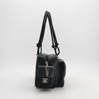 Chanel Cambon Multi Pocket Reporter Bag Black