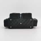 Chanel Cambon Multi Pocket Reporter Bag Black