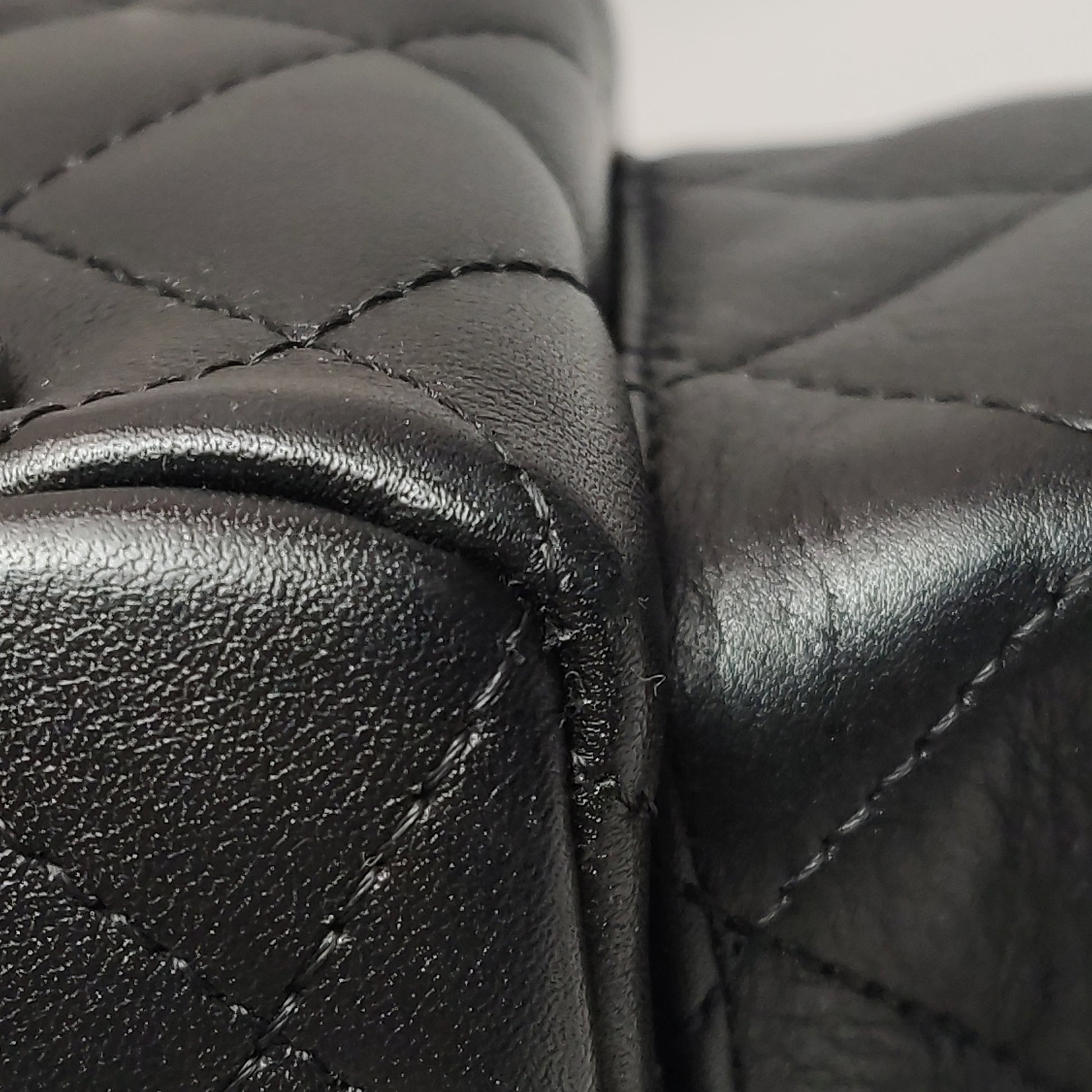 Chanel Cambon Multi Pocket Reporter Bag Black