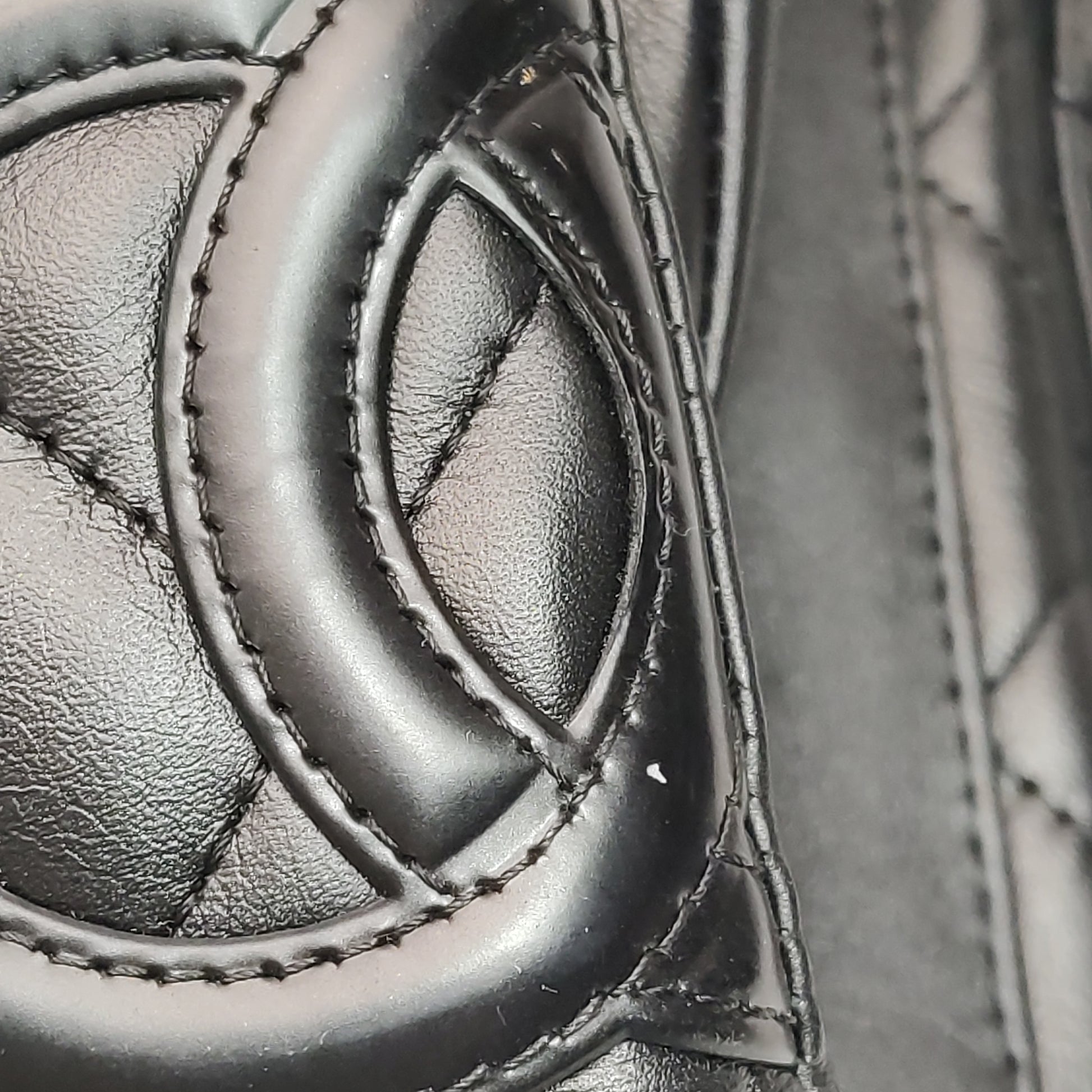 Chanel Cambon Multi Pocket Reporter Bag Black