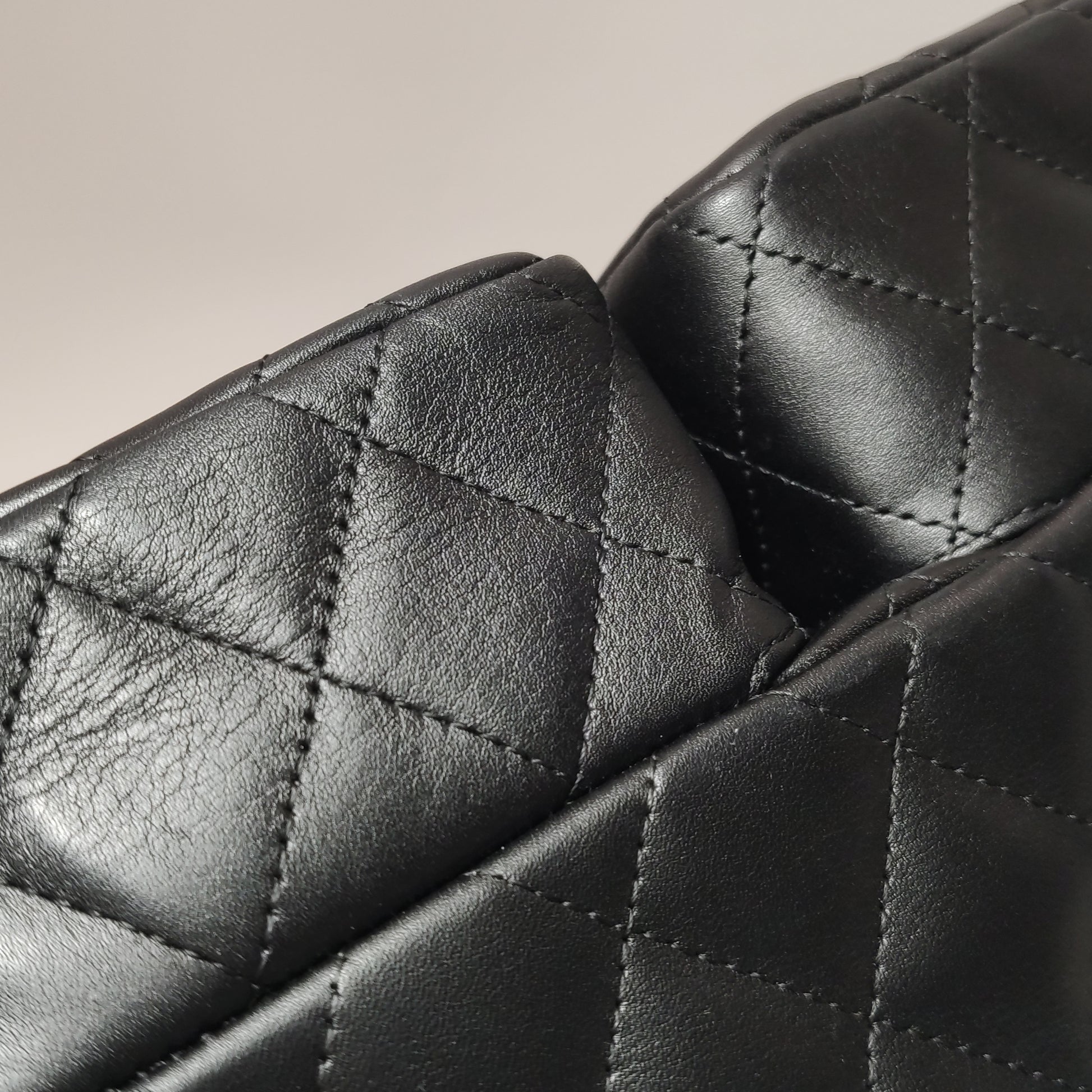 Chanel Cambon Multi Pocket Reporter Bag Black