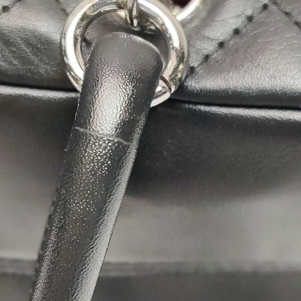Chanel Cambon Multi Pocket Reporter Bag Black