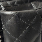Chanel Cambon Multi Pocket Reporter Bag Black