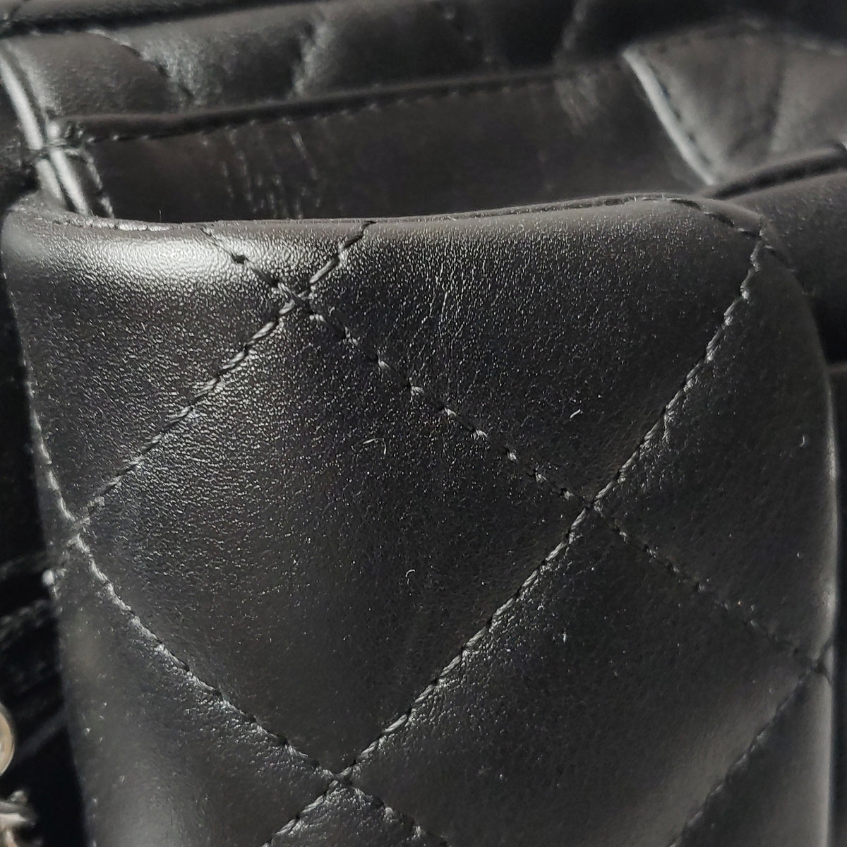 Chanel Cambon Multi Pocket Reporter Bag Black