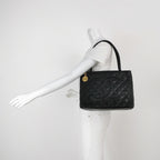 Chanel Medallion Caviar Shoulder Bag Black