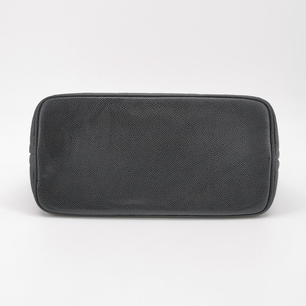 Chanel Medallion Caviar Shoulder Bag Black