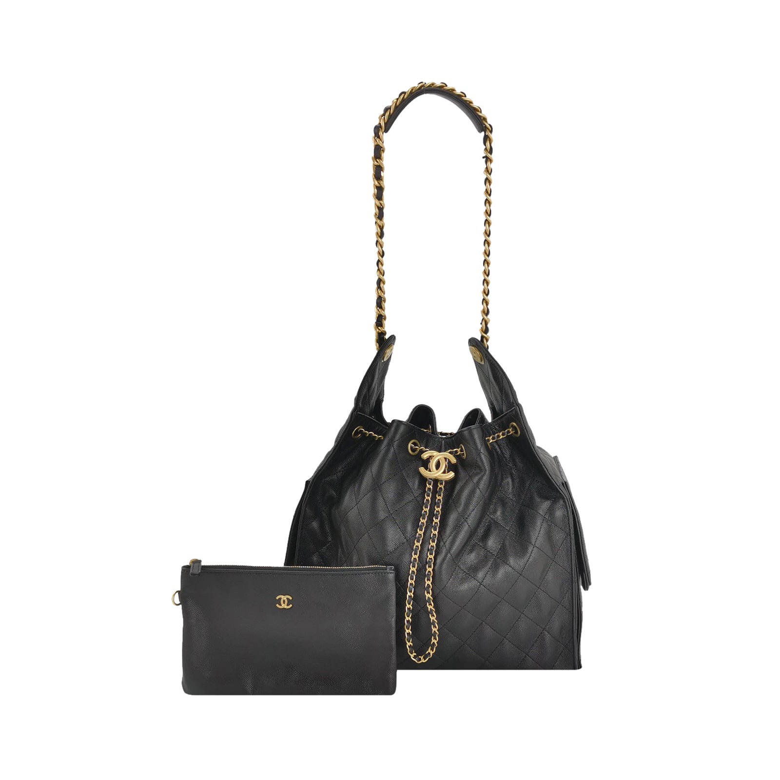 Chanel 25 Bag Medium Quilted Caviar