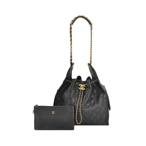 Chanel 25 Bag Medium Quilted Caviar