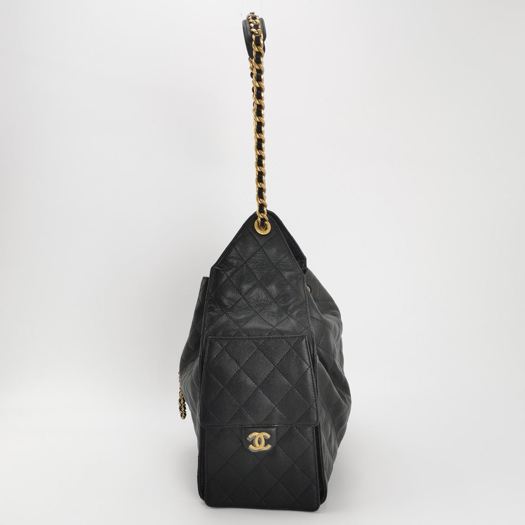 Chanel 25 Bag Medium Quilted Caviar