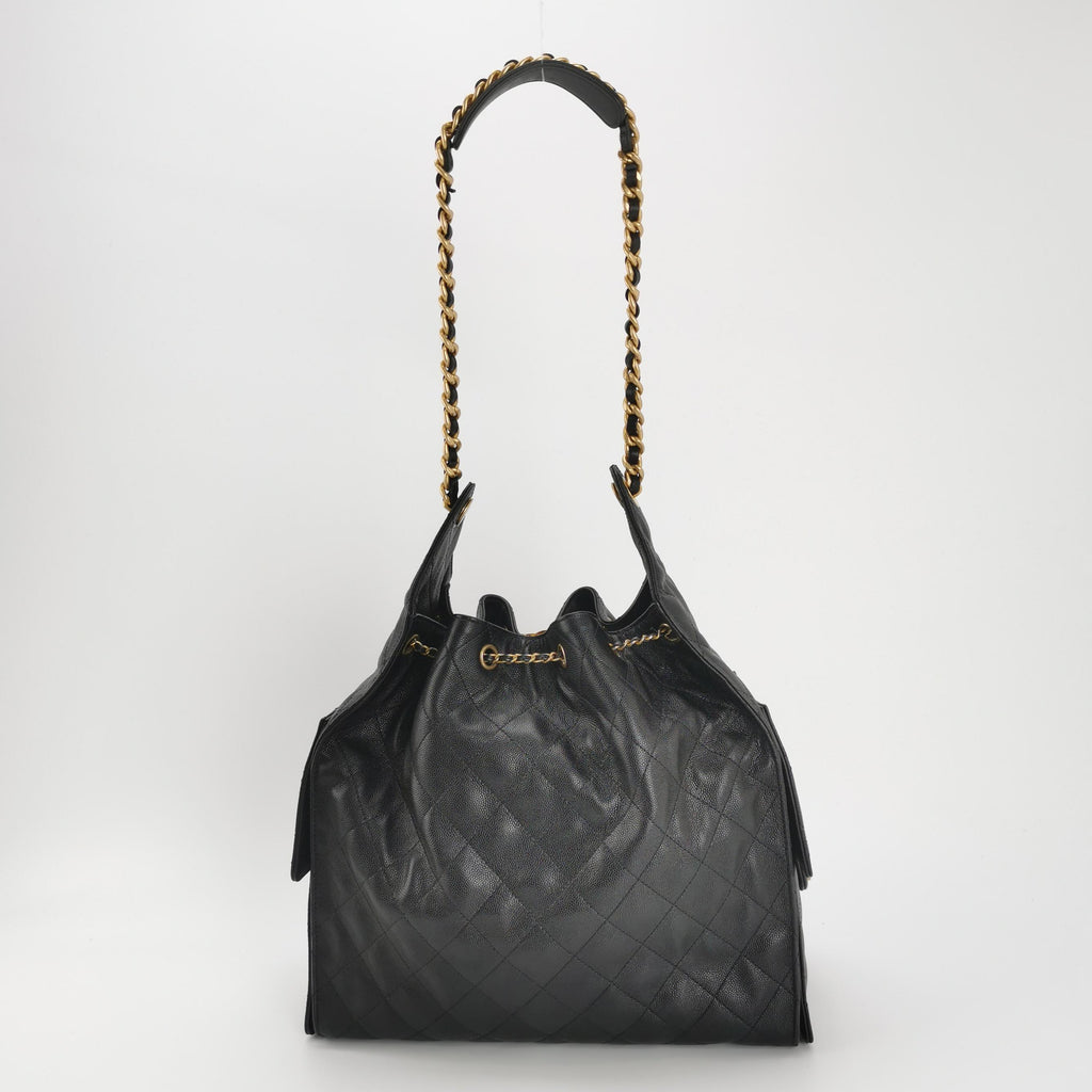 Chanel 25 Bag Medium Quilted Caviar