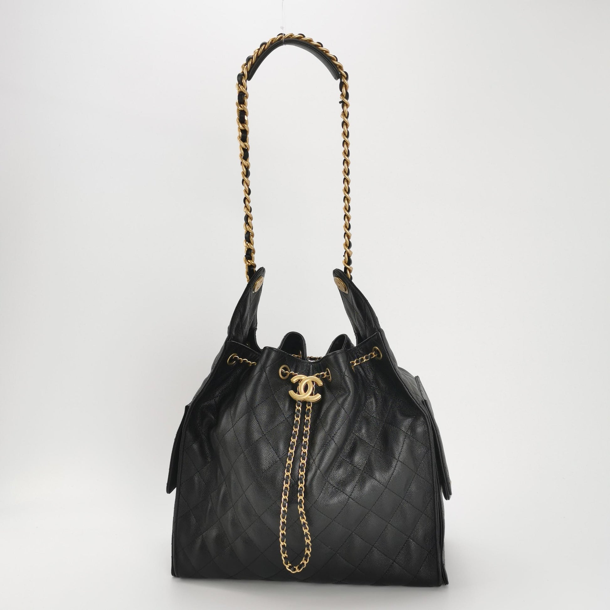 Chanel 25 Bag Medium Quilted Caviar