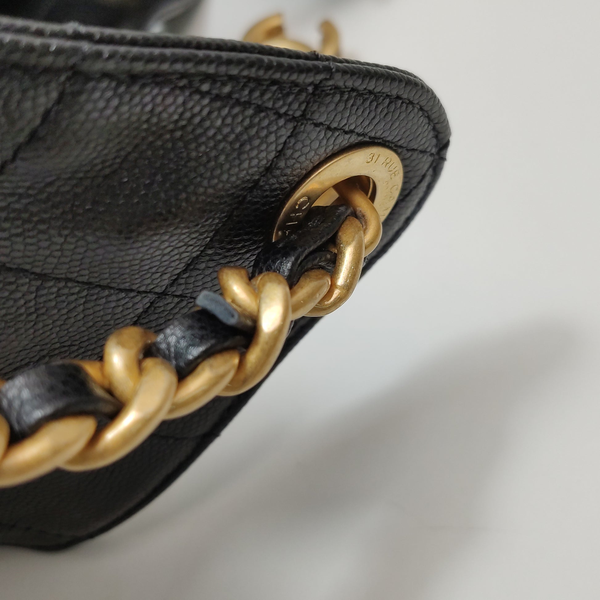 Chanel 25 Bag Medium Quilted Caviar