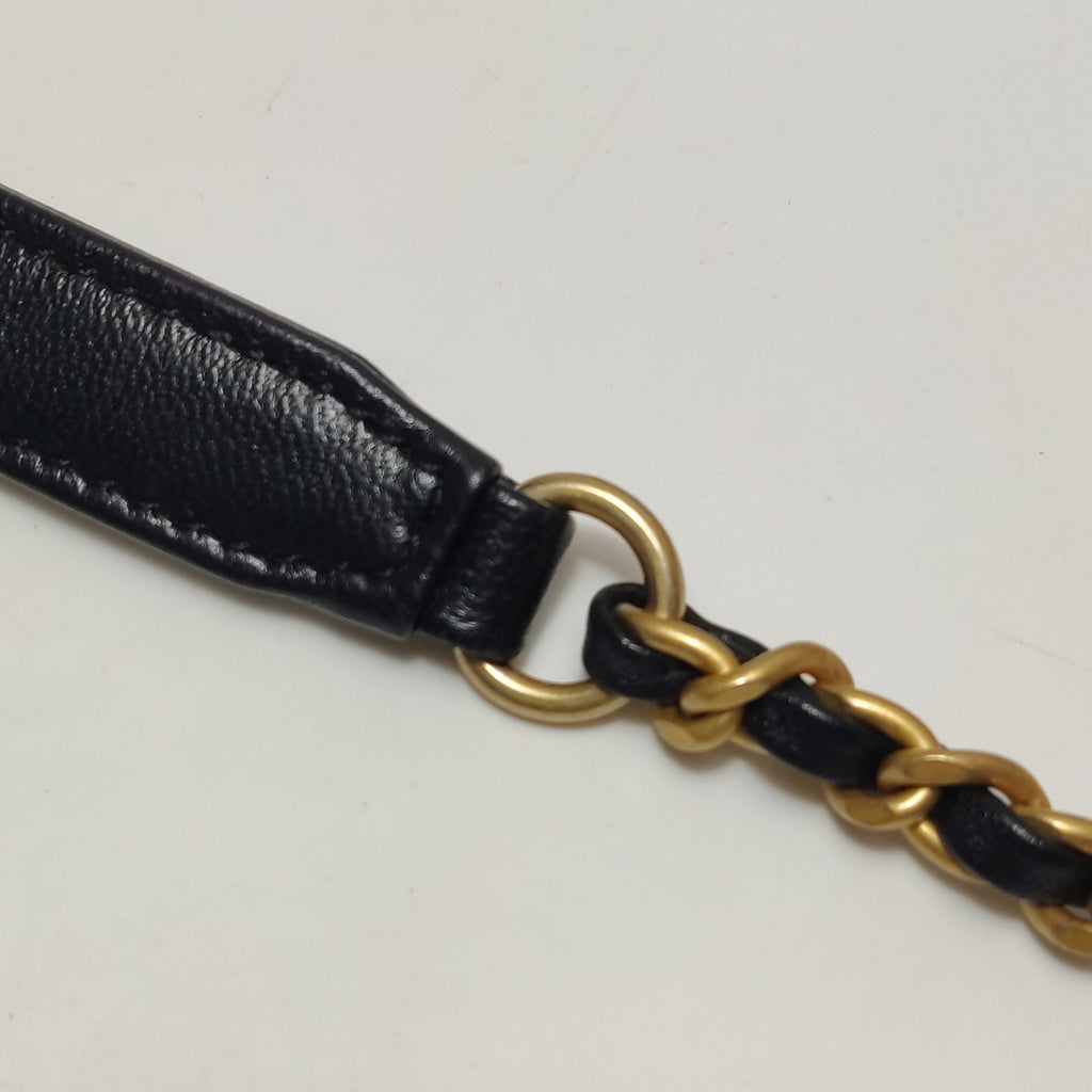 Chanel Lambskin Quilted Giant CC Shoulder Bag Black
