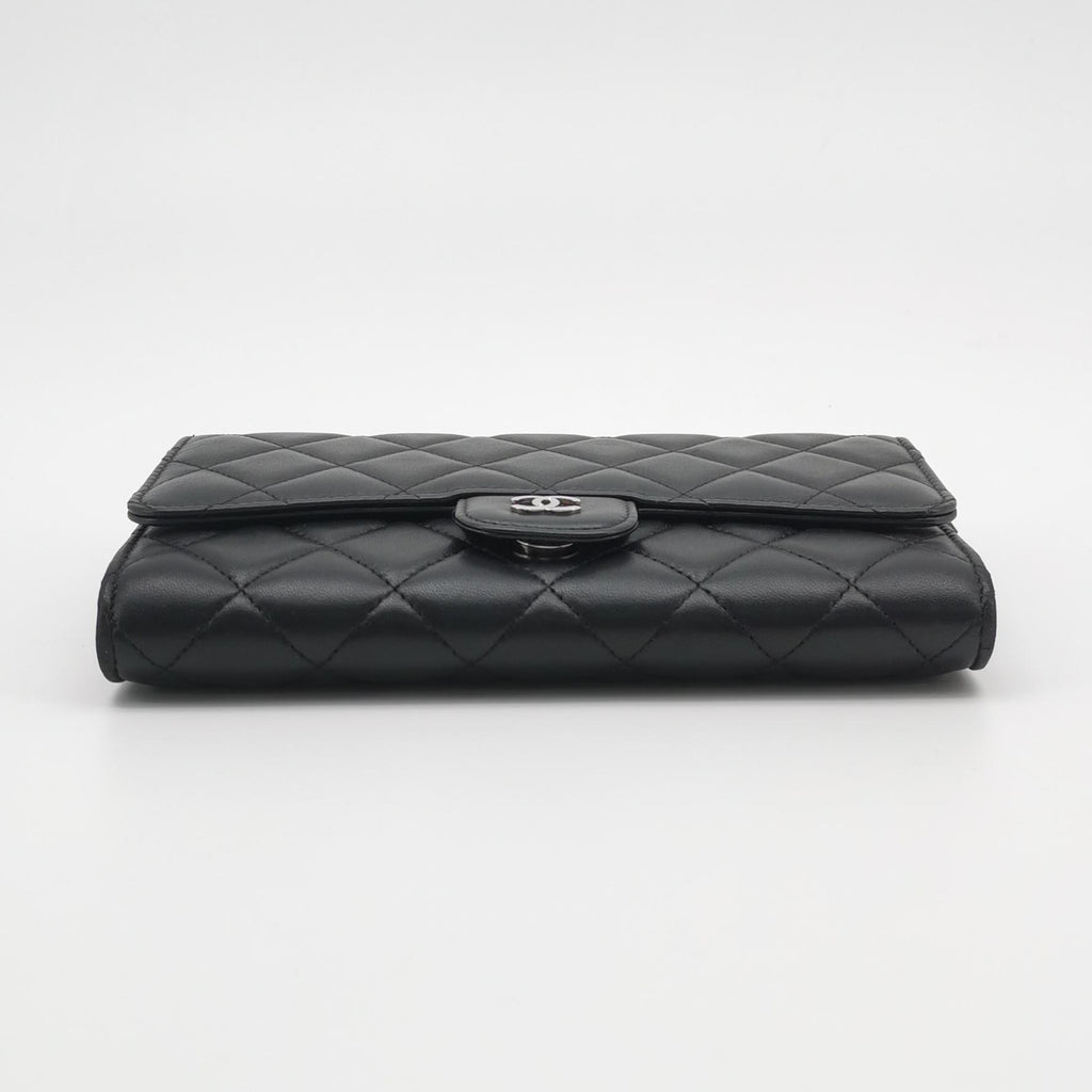 Chanel Wallet On Short Chain Black SHW