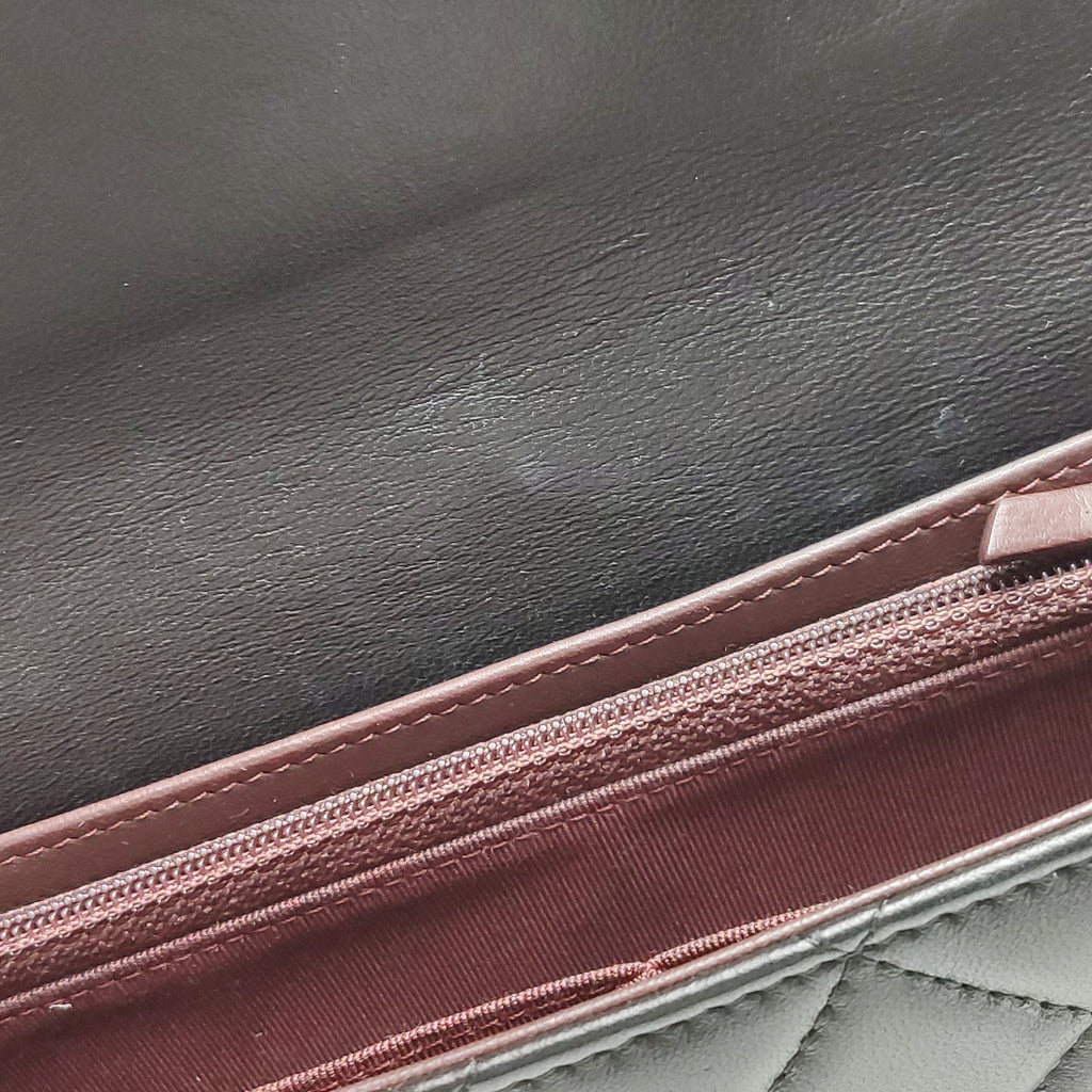 Chanel Wallet On Short Chain Black SHW