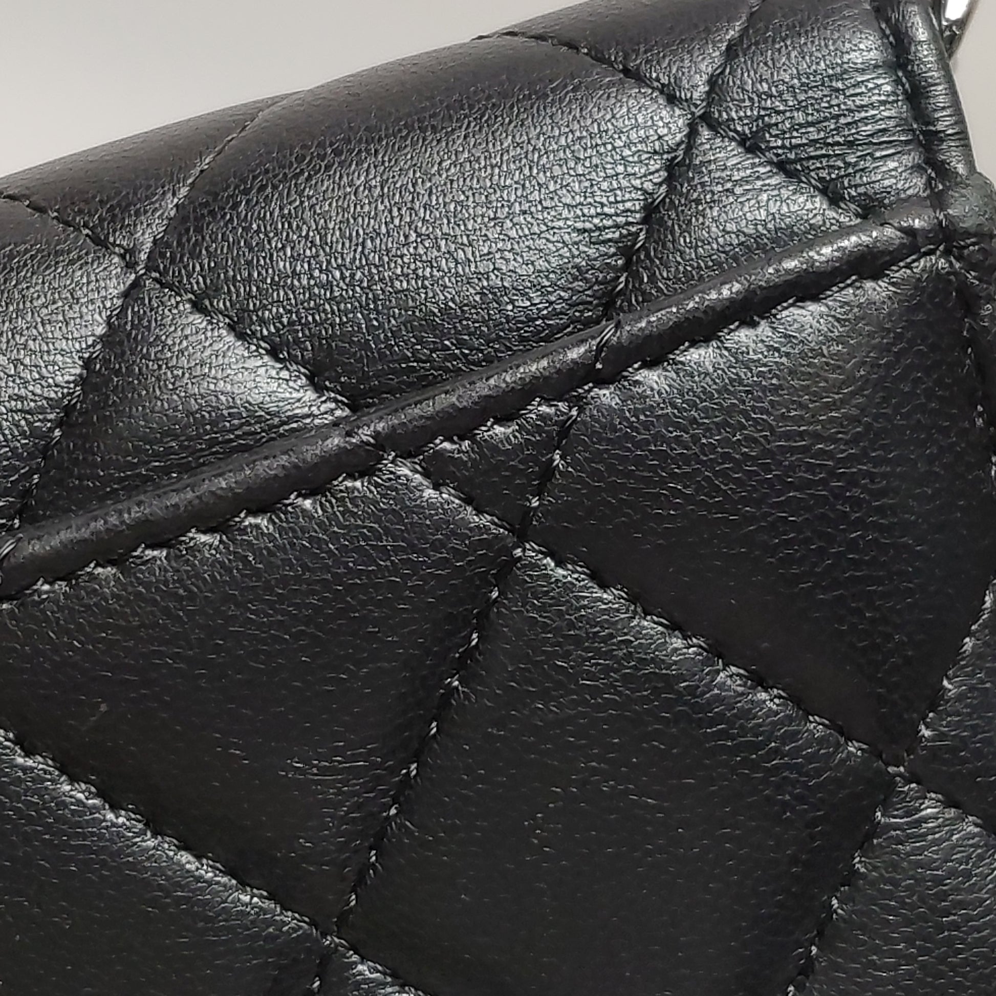 Chanel Wallet On Short Chain Black SHW