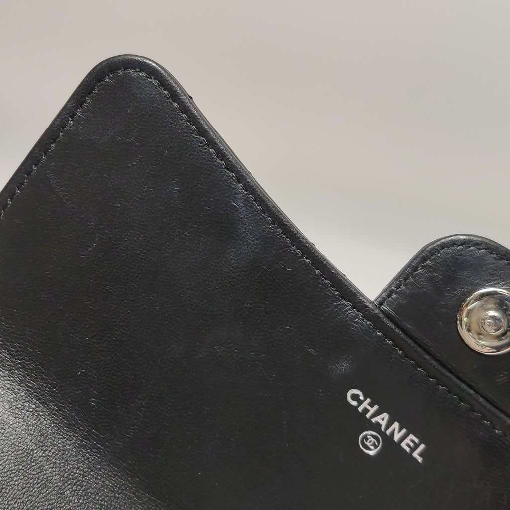 Chanel Wallet On Short Chain Black SHW