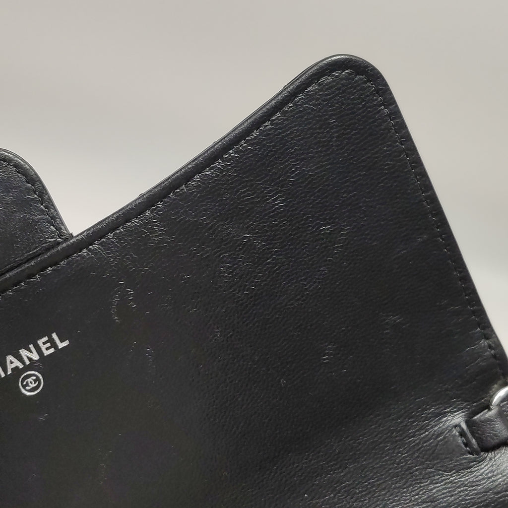 Chanel Wallet On Short Chain Black SHW