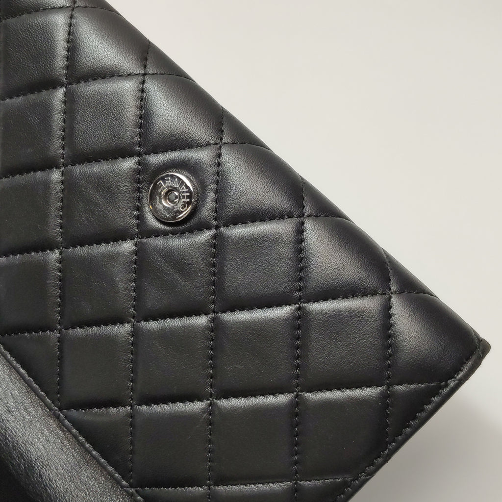 Chanel Wallet On Short Chain Black SHW