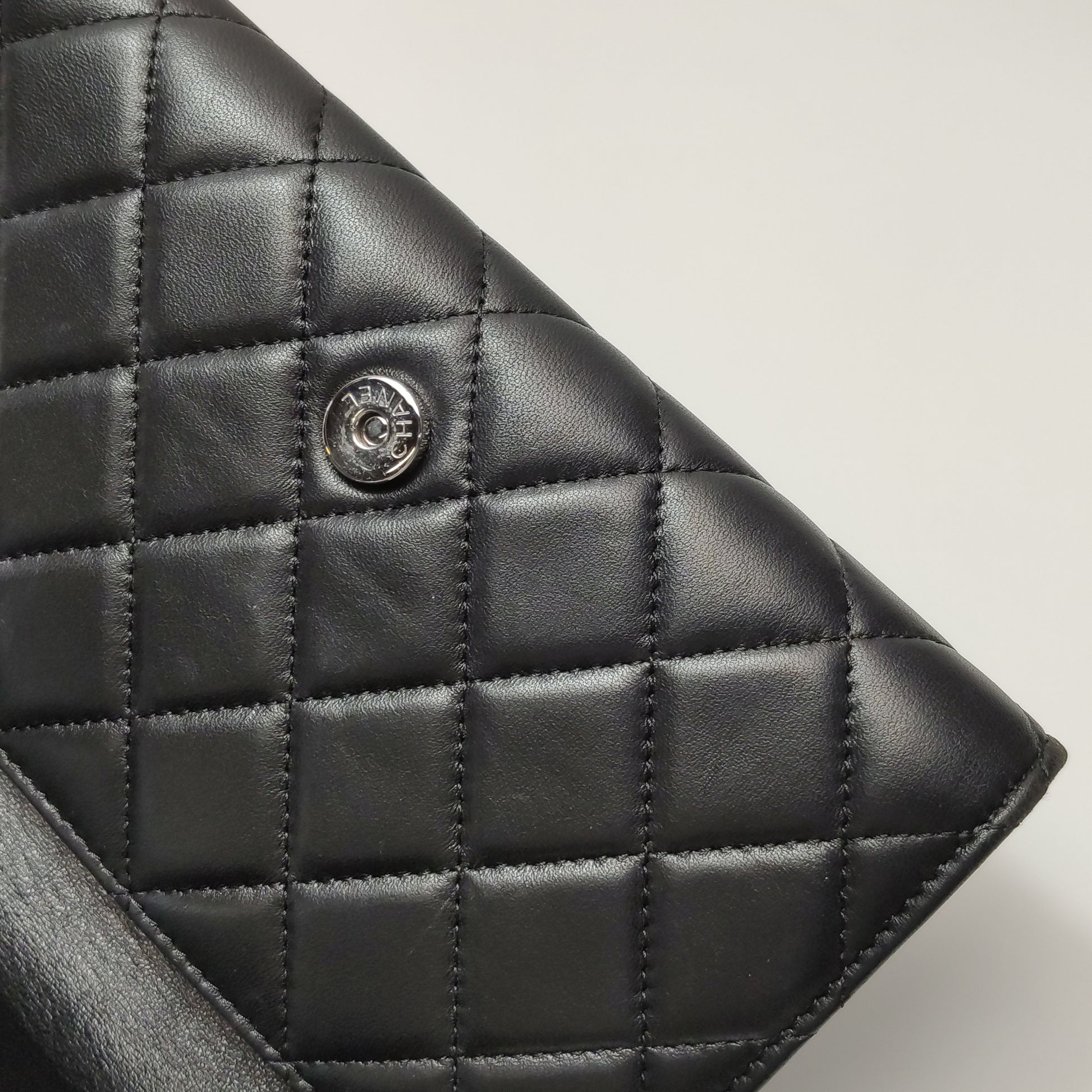 Chanel Wallet On Short Chain Black SHW