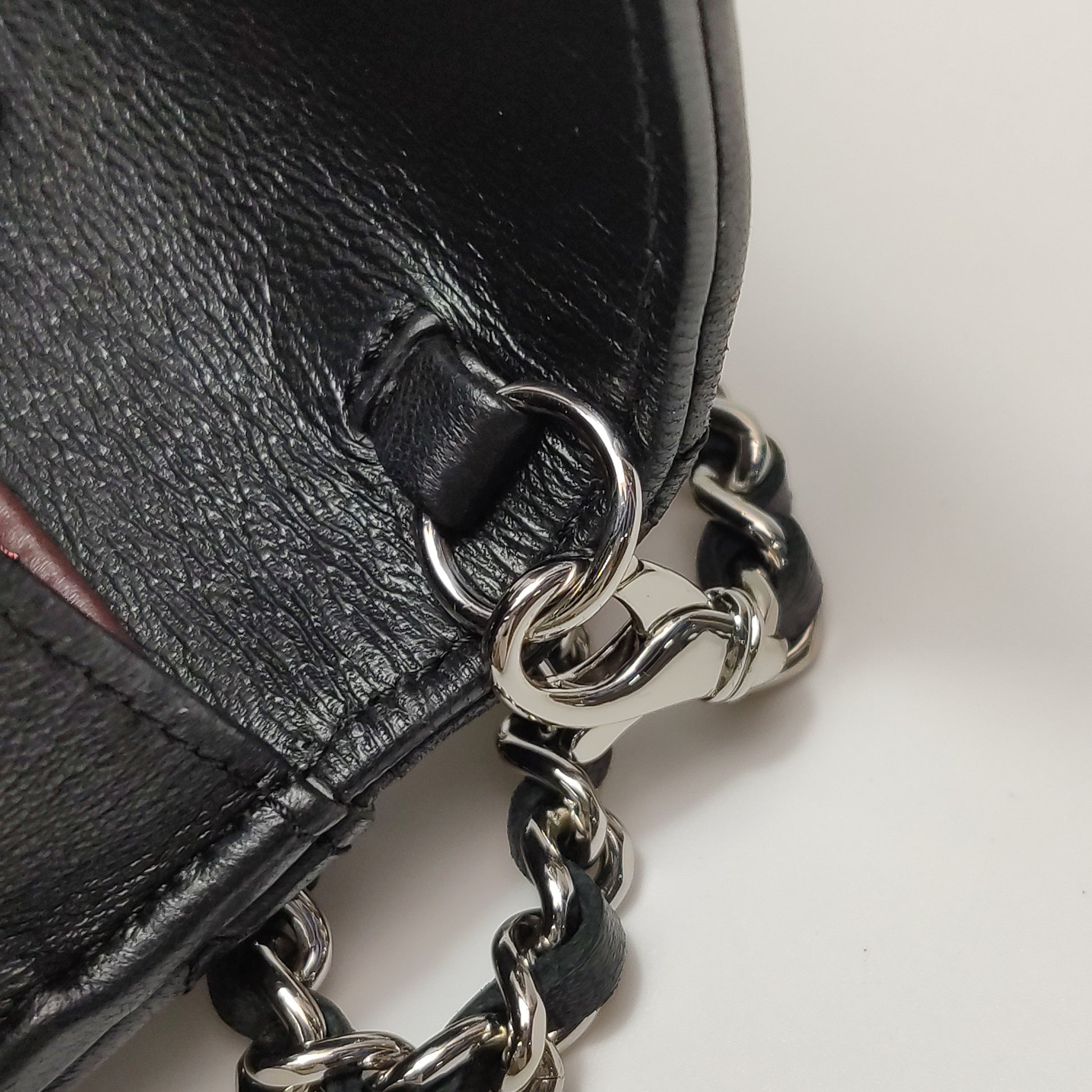 Chanel Wallet On Short Chain Black SHW
