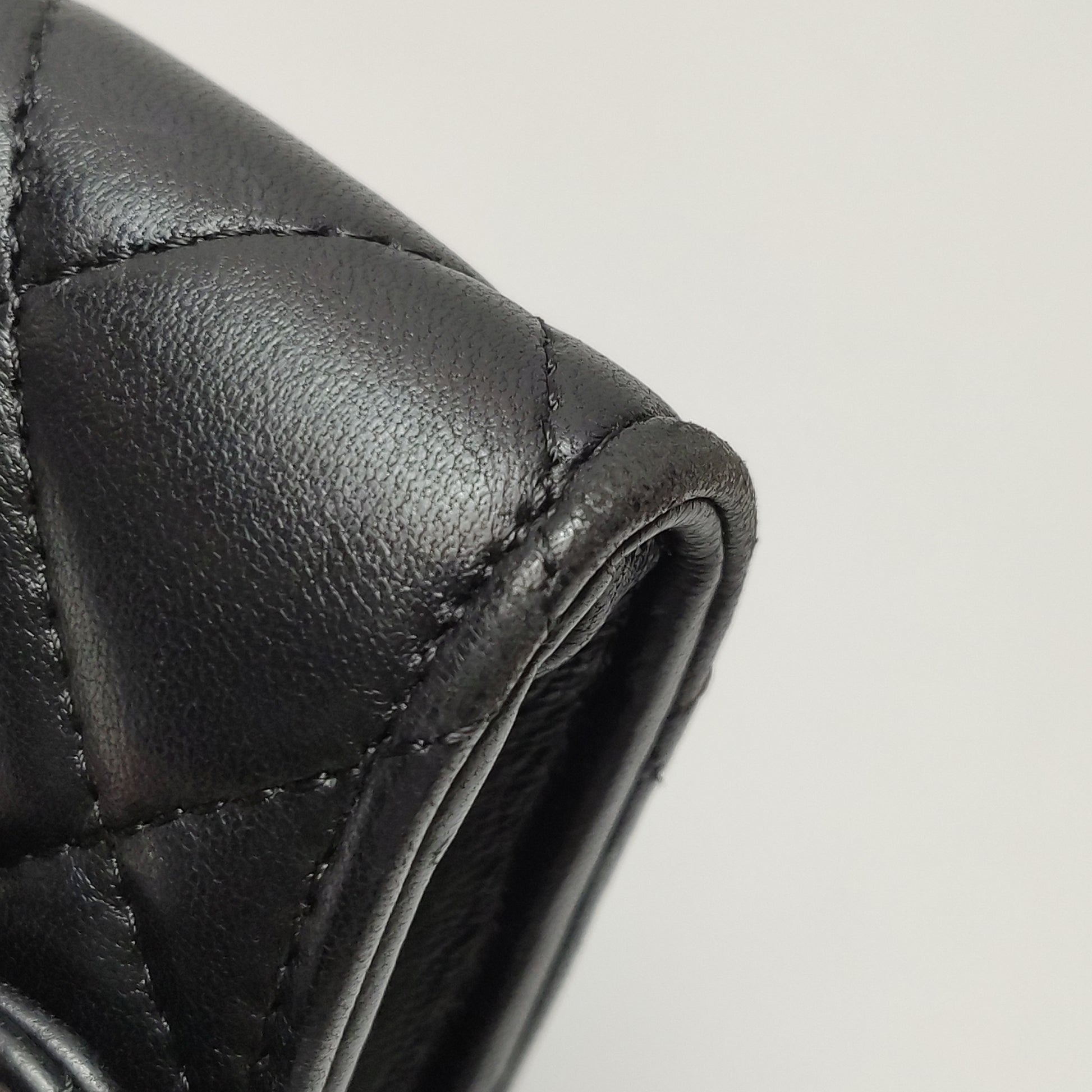 Chanel Wallet On Short Chain Black SHW