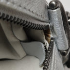 Chanel Quilted Small Chain Detail Flap Metallic Calfskin Silver