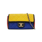 Chanel Tricolor Medium Lambskin Graphic Flap Bag