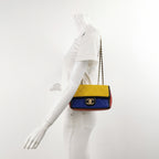 Chanel Tricolor Medium Lambskin Graphic Flap Bag