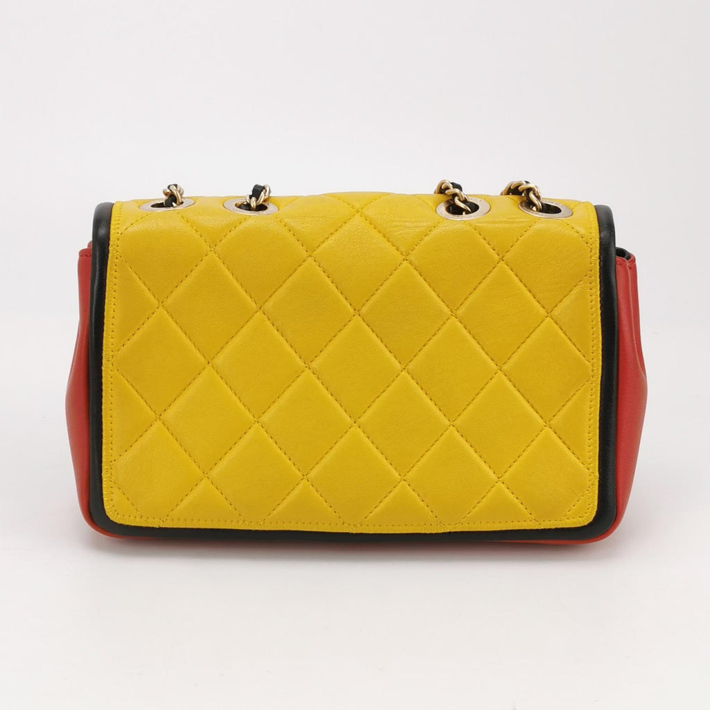 Chanel Tricolor Medium Lambskin Graphic Flap Bag