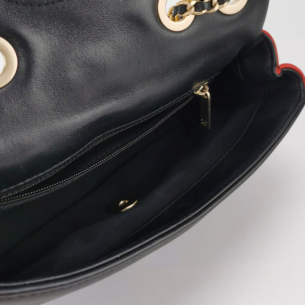 Chanel Tricolor Medium Lambskin Graphic Flap Bag